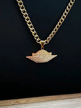 Air Jordan Necklace - Jordan Necklace - 5mm Cuban 22" Chain - Michael Jordan
